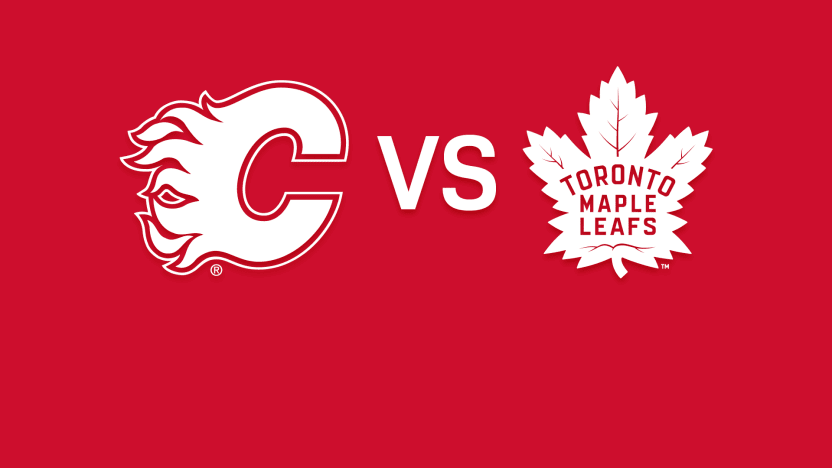 Maple Leafs vs Flames Matchup Banner