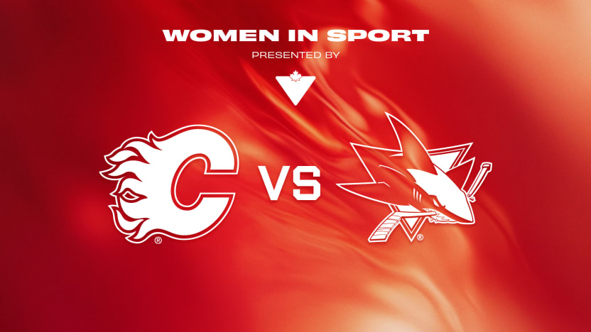 Sharks vs Flames Matchup Banner