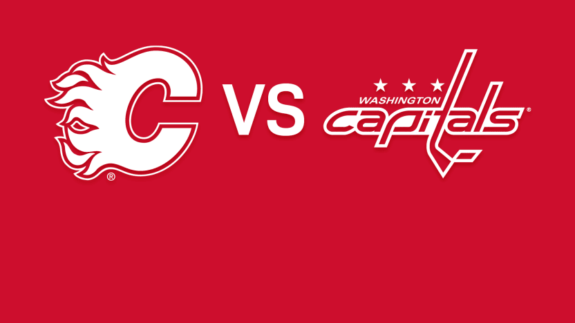 Capitals vs Flames Matchup Banner