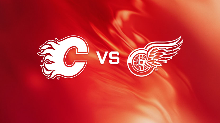 Red Wings vs Flames Matchup Banner