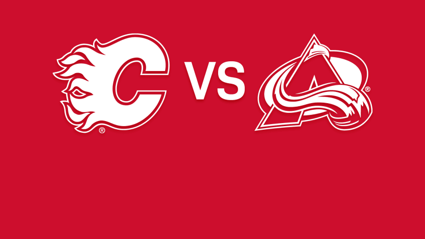Avalanche vs Flames Matchup Banner
