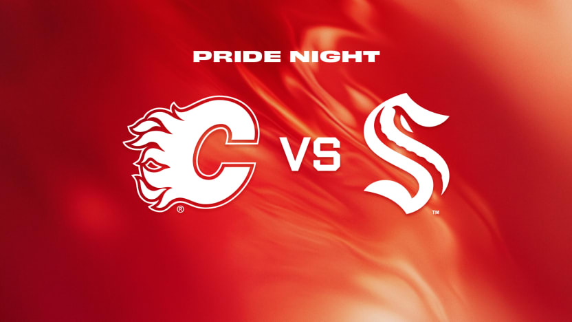 Kraken vs Flames Matchup Banner