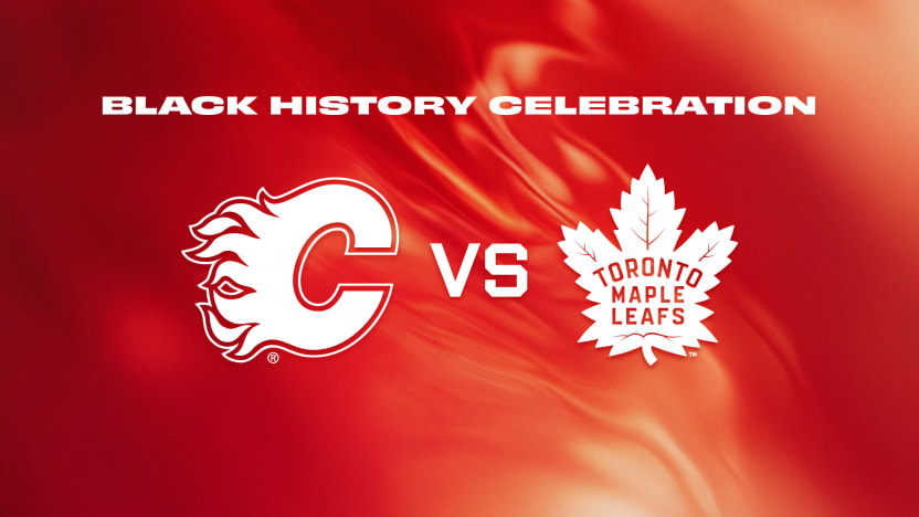 Maple Leafs vs Flames Matchup Banner