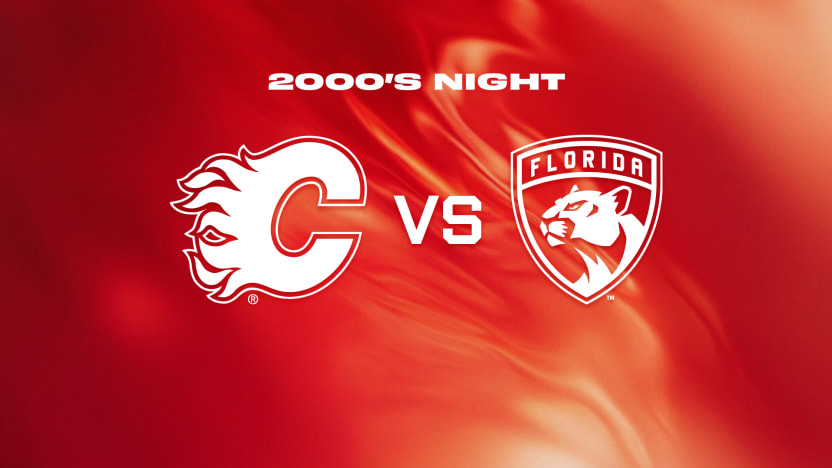 Panthers vs Flames Matchup Banner