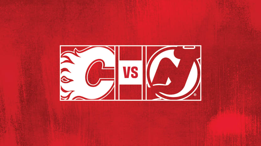 NJD vs Flames Matchup Banner