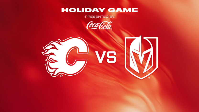 Golden Knights vs Flames Matchup Banner