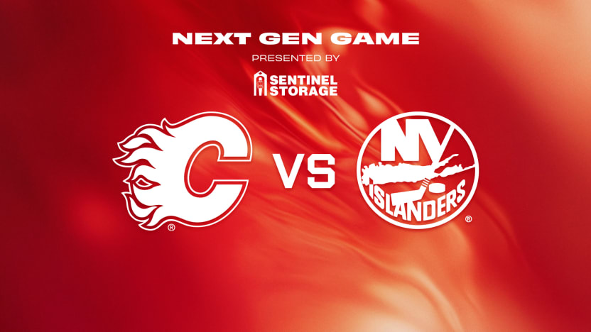 Islanders vs Flames Matchup Banner