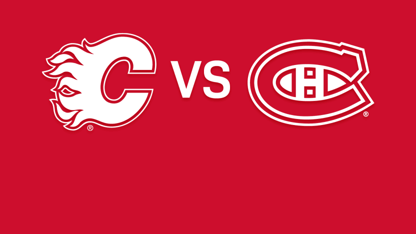 Canadiens vs Flames Matchup Banner