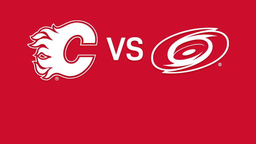 Hurricanes vs Flames Matchup Banner