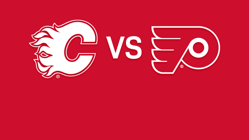 Flyers vs Flames Matchup Banner