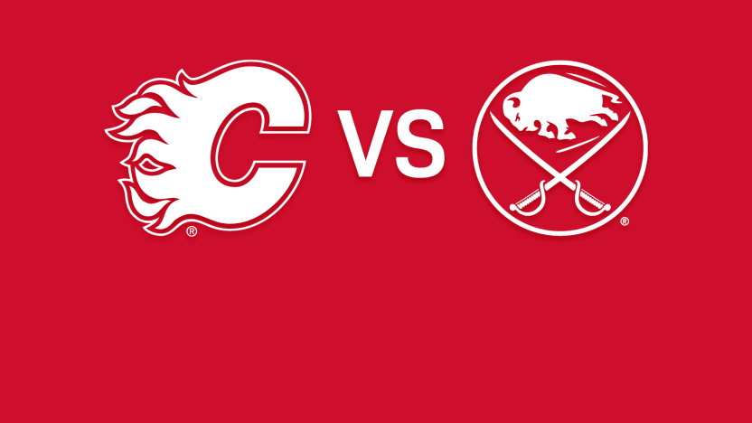 Sabres vs Flames Matchup Banner