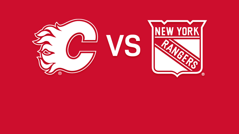 Rangers vs Flames Matchup Banner