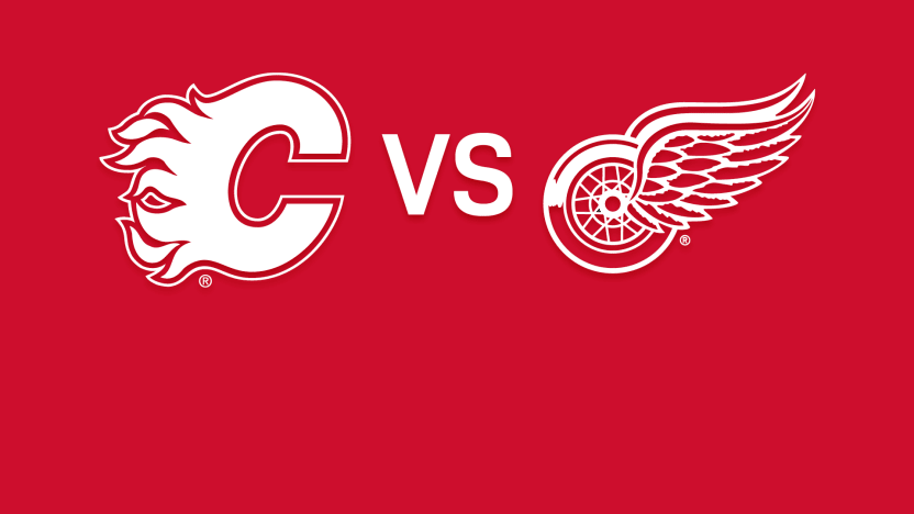 Red Wings vs Flames Matchup Banner