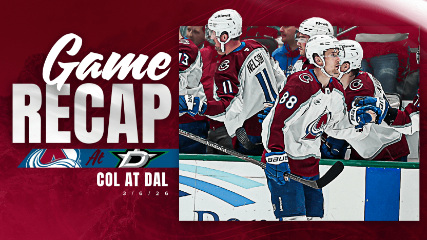 Dallas Stars and Colorado Avalanche players battling for the puck in an intense NHL Central Division rivalry game