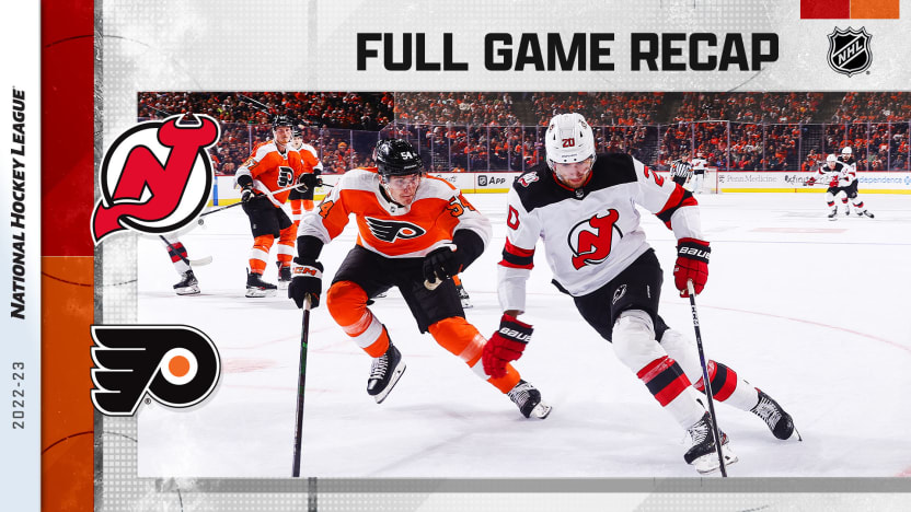 Philadelphia Flyers beat New Jersey Devils with three goals in third period