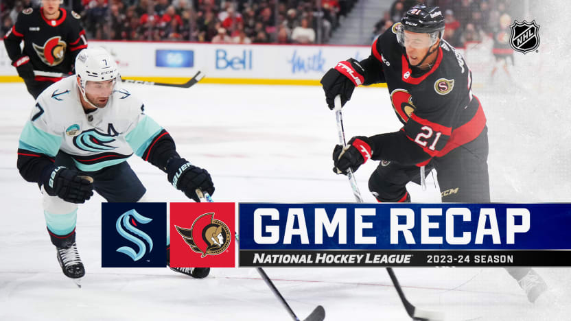 Ottawa Senators Seattle Kraken Dec 2 2023 NHL