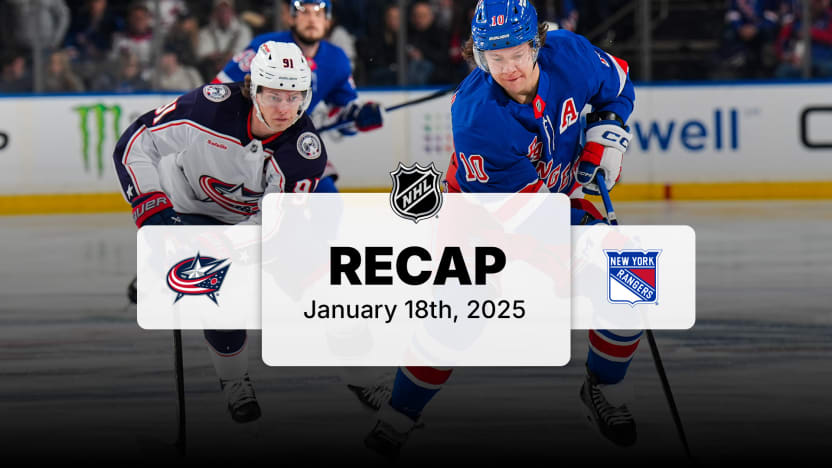 Columbus Blue Jackets - New York Rangers - Jan 18, 2025 | NHL.com