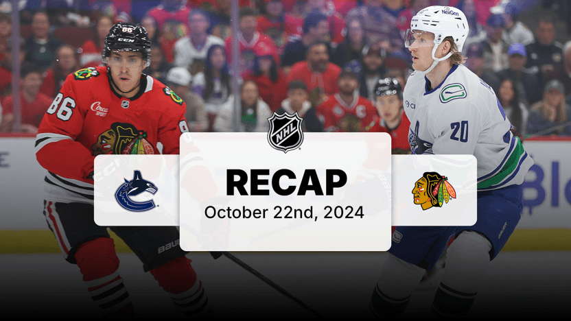 Chicago Blackhawks - Vancouver Canucks - Oct 22, 2024 | NHL.com