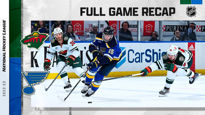 Minnesota Wild - St. Louis Blues - Mar 15, 2023 | NHL.com