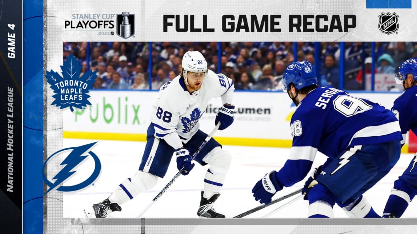 Maple Leafs rally, top Lightning in OT for 3-1 series lead