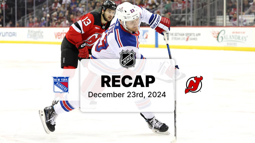 New Jersey Devils New York Rangers Dec 23 2024 NHL