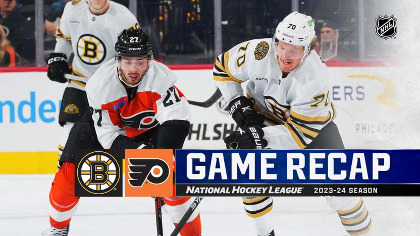 The Boston Bruins take on the Philadelphia Flyers in the second