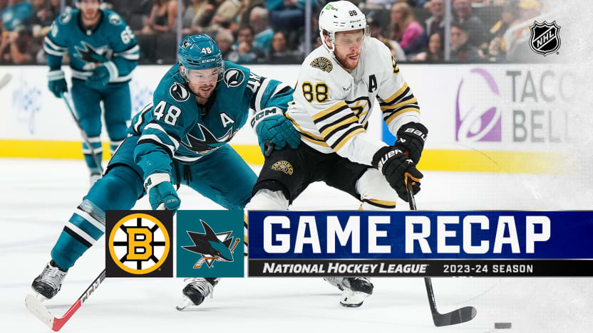 Bruins handle Sharks for 3-1 win in San Jose