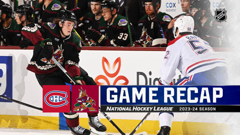 Arizona Coyotes Montr al Canadiens Nov 2 2023 NHL