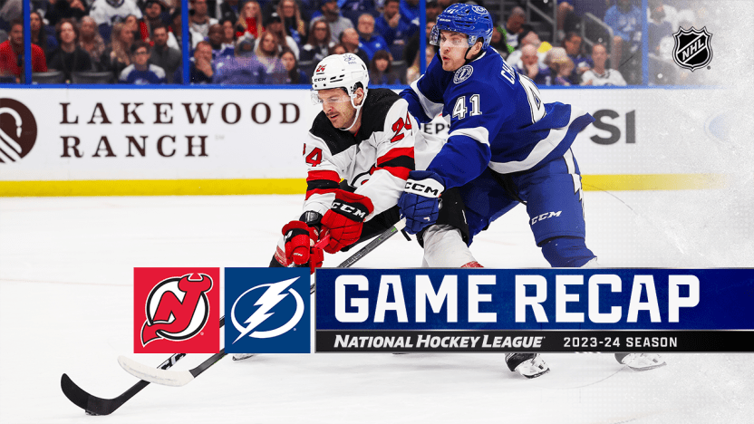 New jersey devils vs tampa 2024 bay lightning