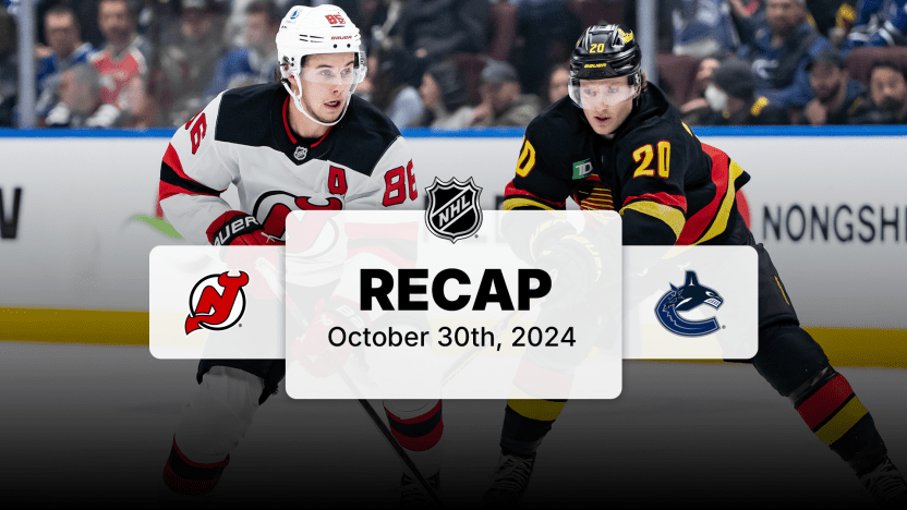 New Jersey Devils Vancouver Canucks Oct 30 2024 NHL