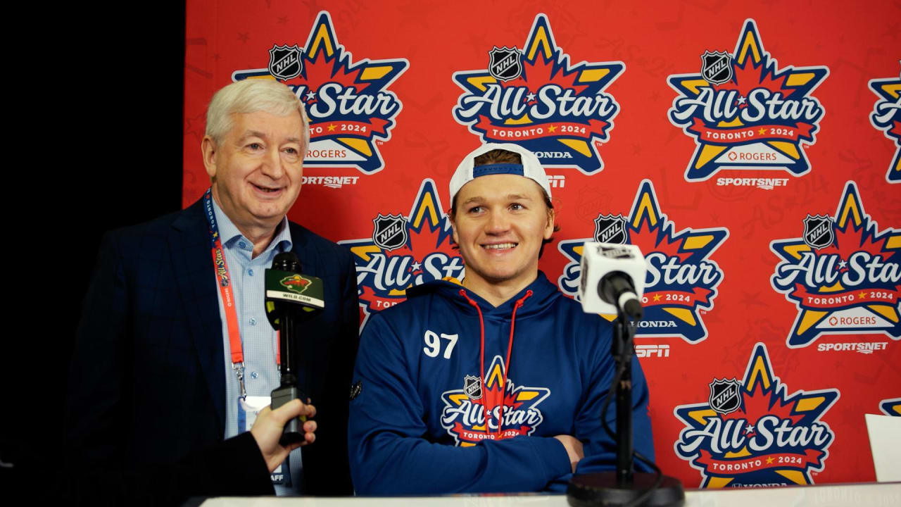 Kaprizov at ASG 2024 Minnesota Wild