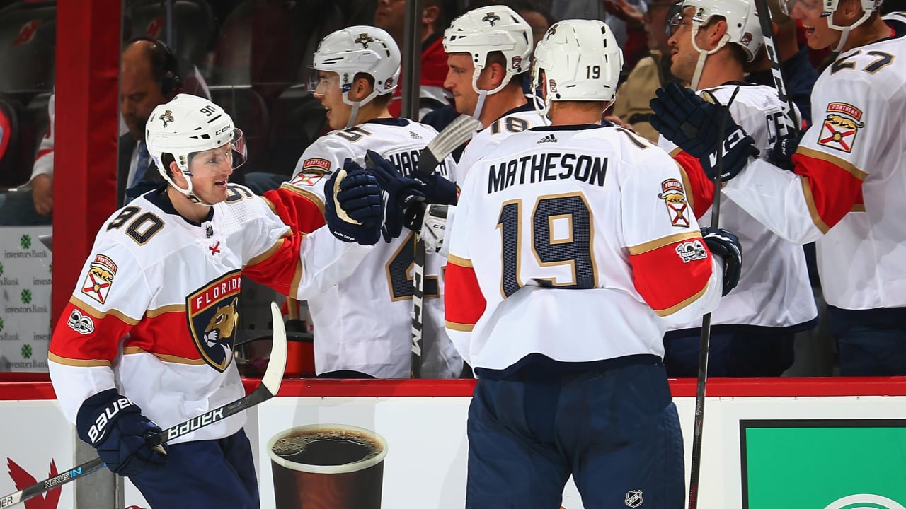 With Evgenii Dadonov gone, who skates on Panthers top line with Sasha  Barkov and Jonathan Huberdeau?