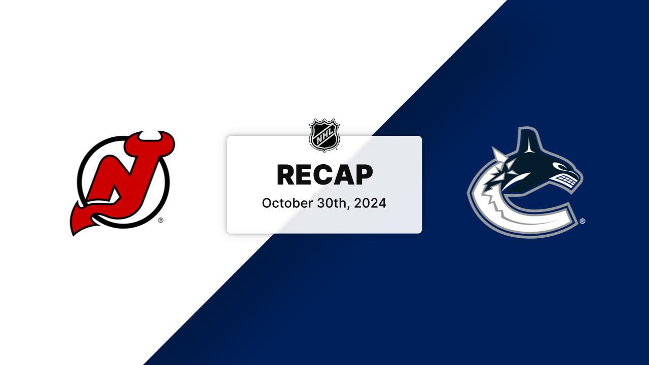 Devils 6, Canucks 0 | HIGHLIGHTS | New Jersey Devils