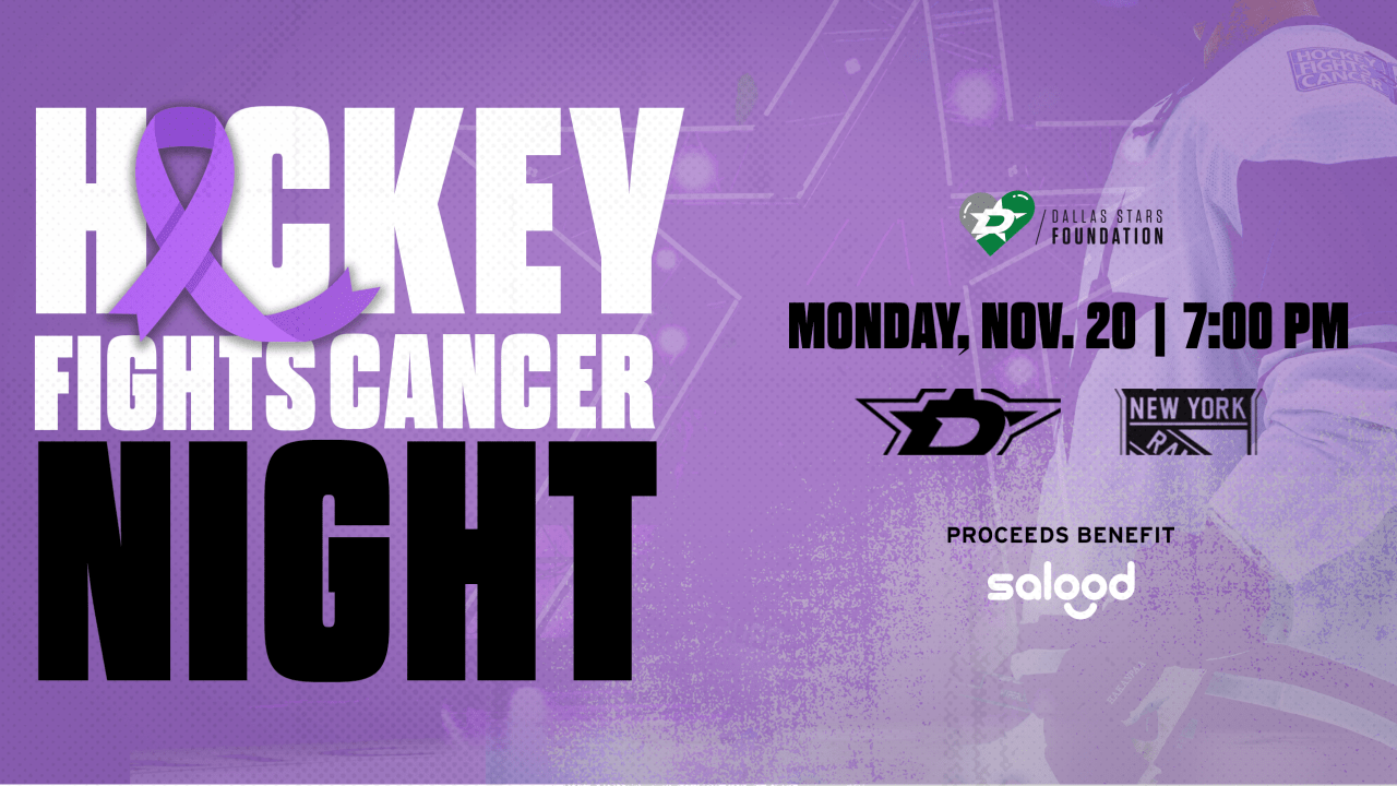 Hockey fights cancer sales dallas stars