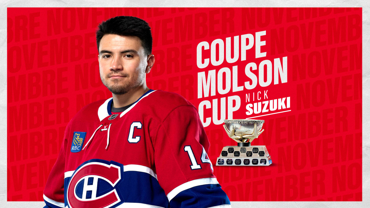 Nick Suzuki earns Molson Cup honor for November