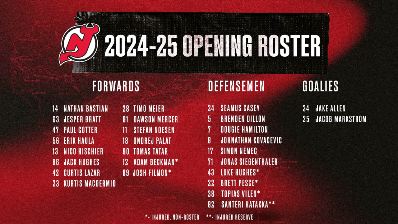 New jersey devil roster online