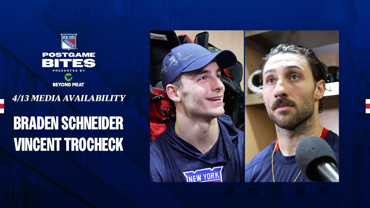 Postgame: Schneider and Trocheck | New York Rangers