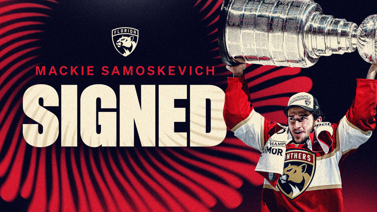 Florida Panthers Agree to Terms with Forward Mackie Samoskevich on a One-Year Contract   | Florida Panthers