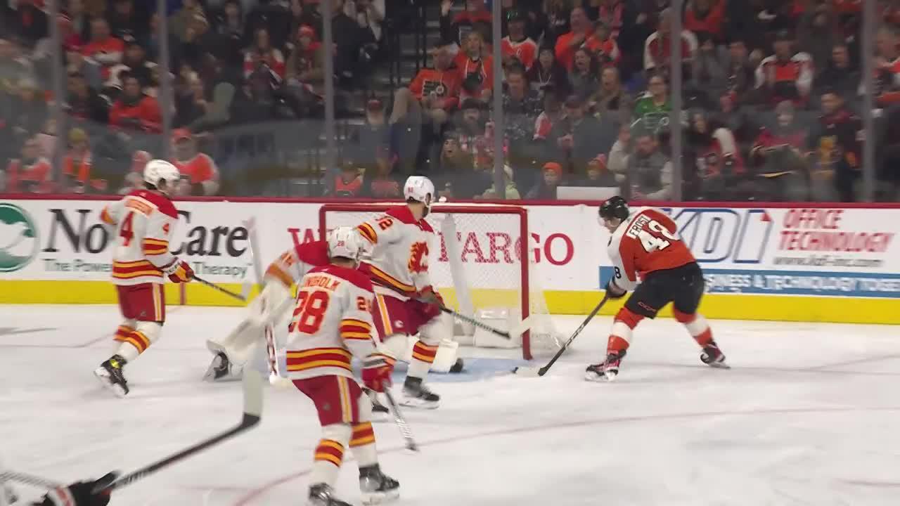 CGY@PHI: Frost Scores Goal Against Jacob Markstrom | NHL.com