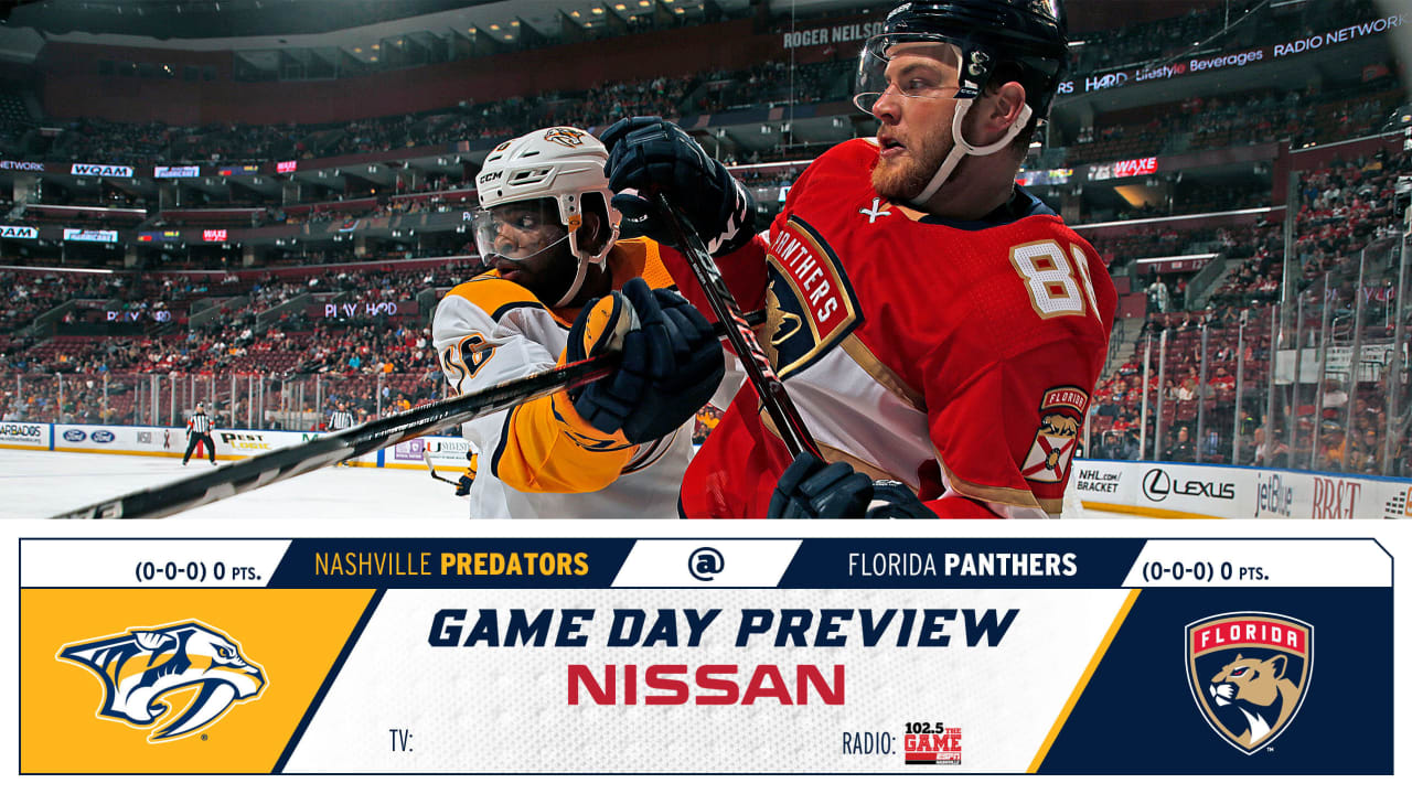 How to Watch, Live Stream Preds at Panthers (Doubleheader) | Nashville ...