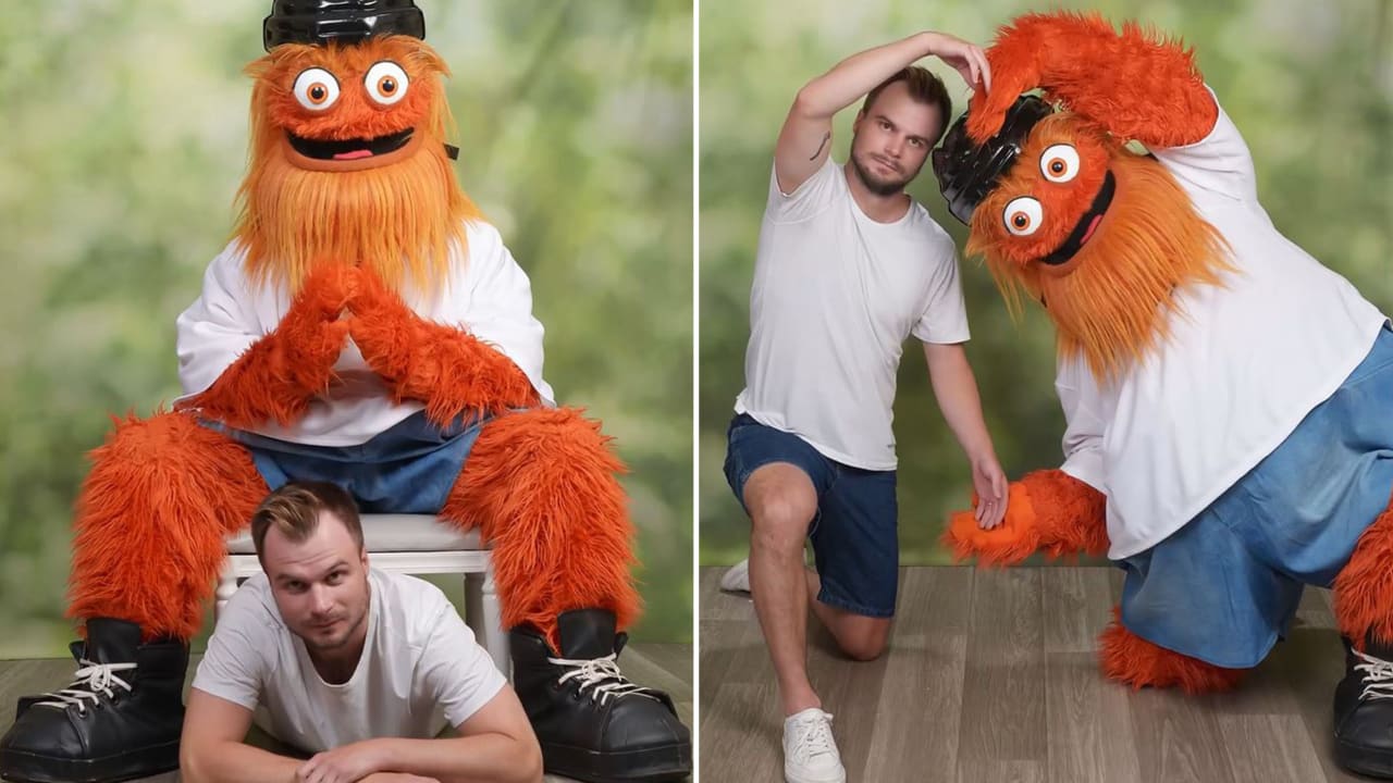 Gritty, Laughton take awkward JCPenney portraits | Philadelphia Flyers