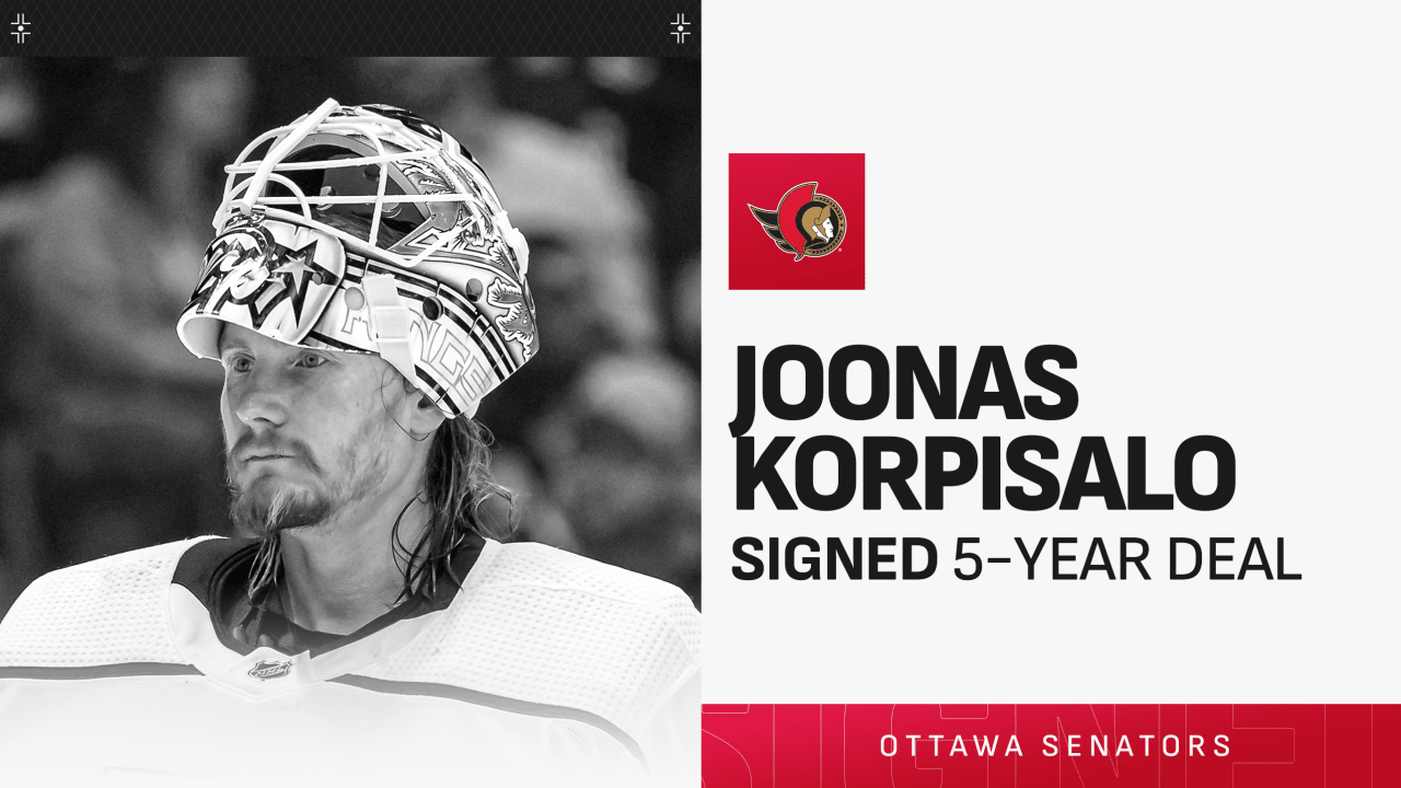 Korpisalo signs 5-year, $20 million contract with Senators NHL