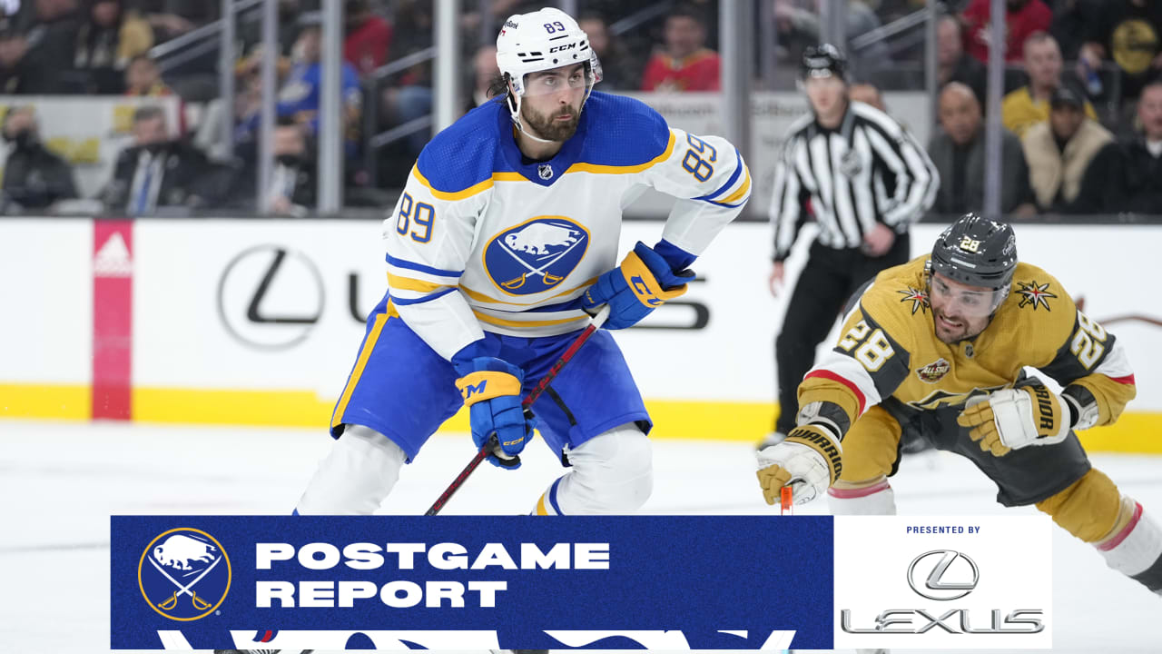 Sabres seek to regroup during break following loss to Golden Knights ...