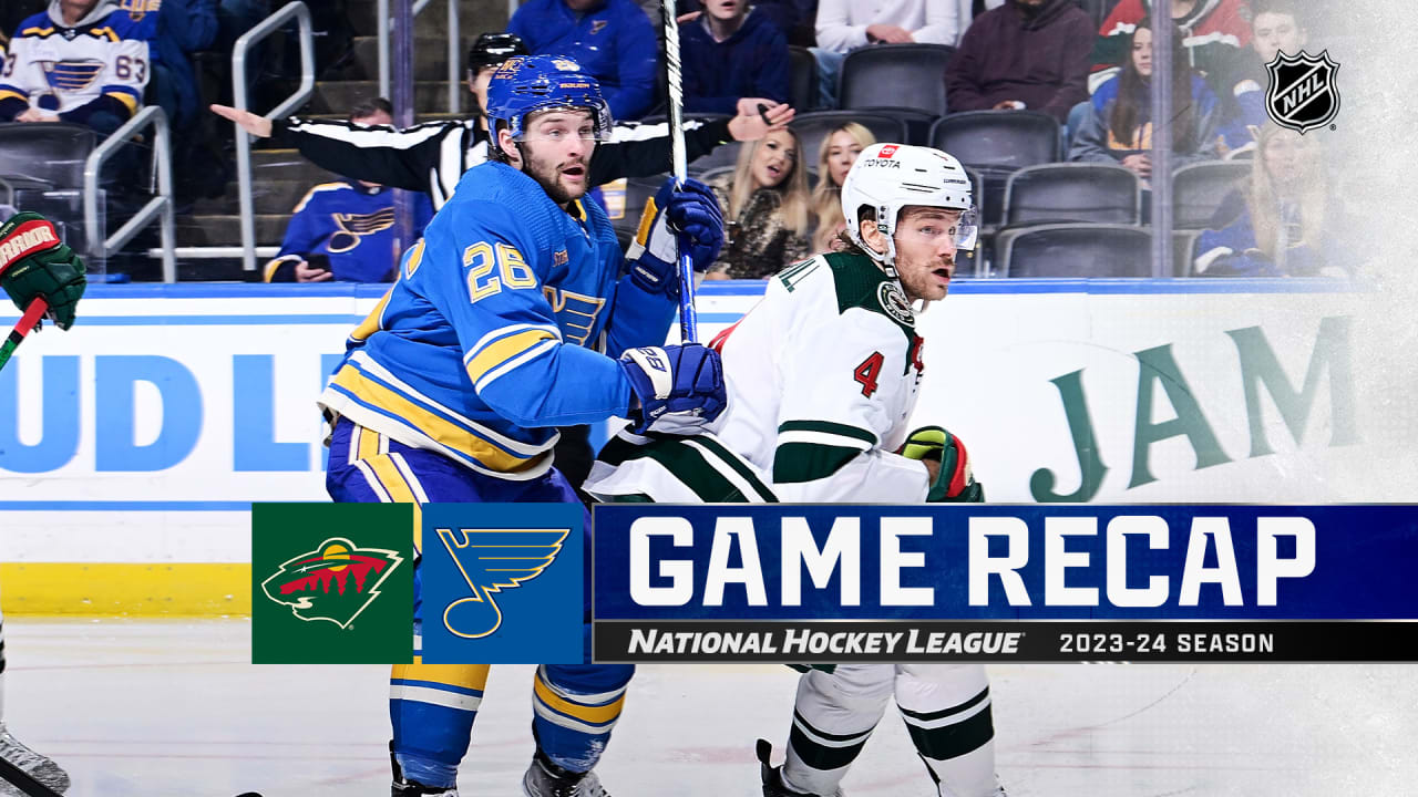 Binnington Makes 21 Saves, Blues Defeat Wild | NHL.com