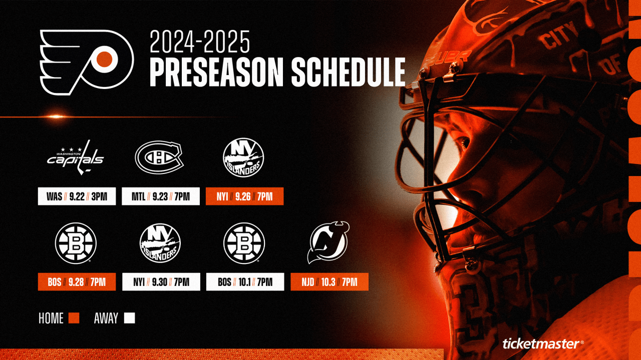 Flyers Announce 2024 25 Preseason Schedule Flyers