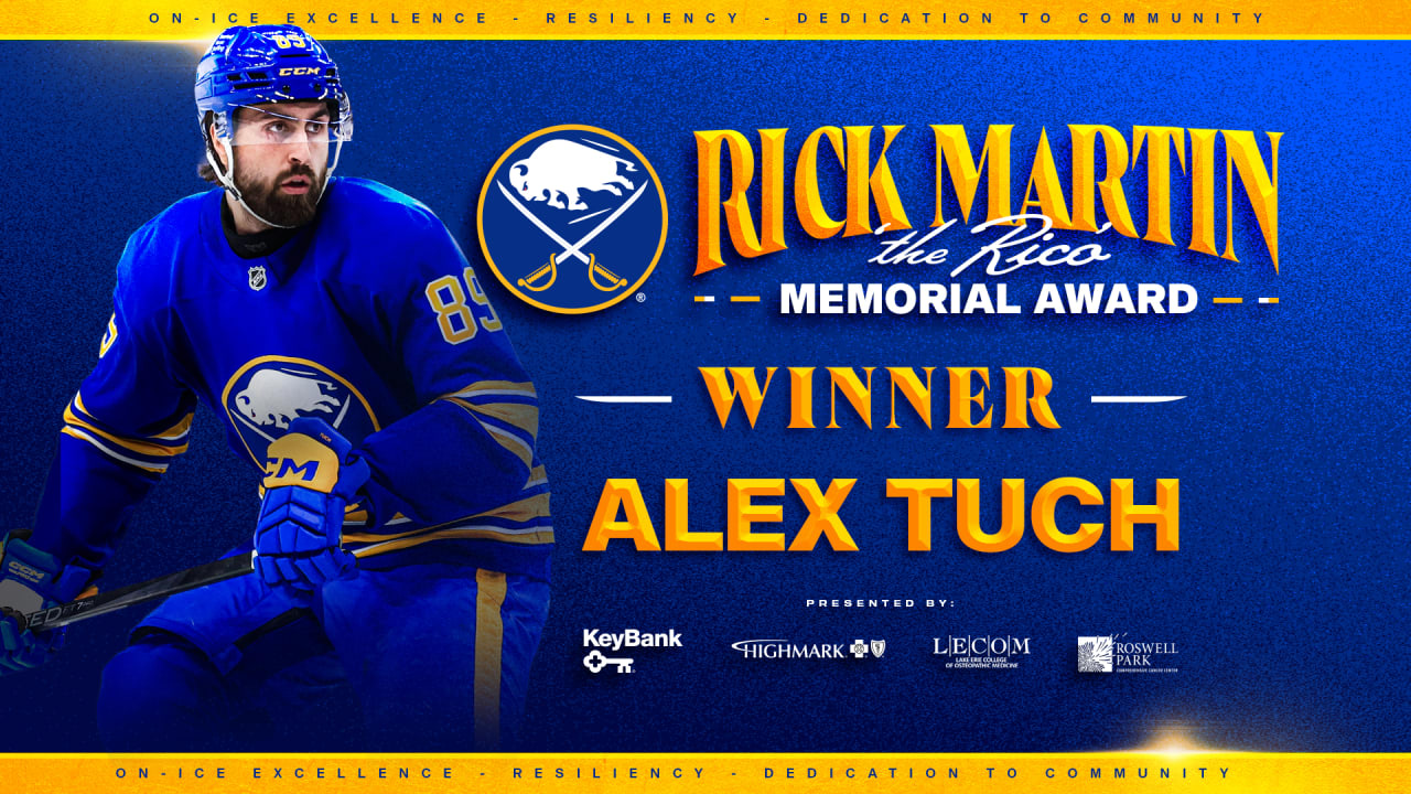 Tuch voted as winner of 2024-25 Rick Martin Memorial Award | Buffalo Sabres