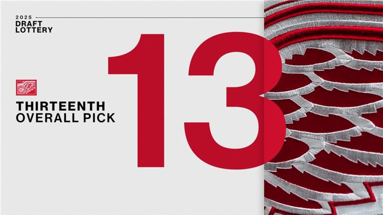 Red Wings will pick No. 13 overall in 2025 NHL Entry Draft | Detroit Red Wings