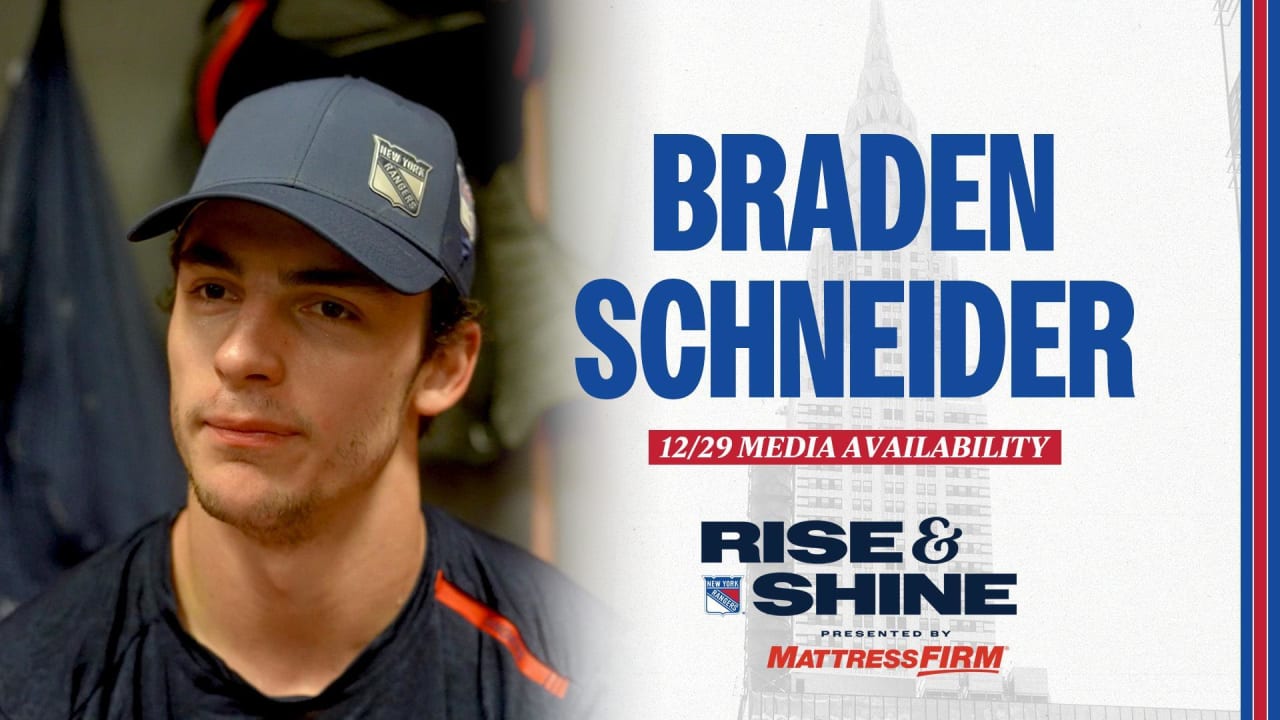 Pregame: Schneider | New York Rangers