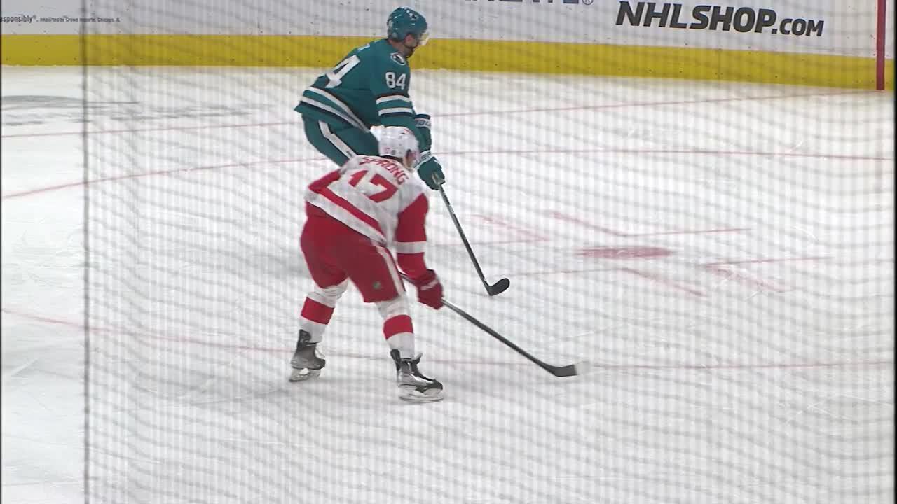 DET@SJS: Sprong Scores Goal Against Kaapo Kahkonen | Detroit Red Wings