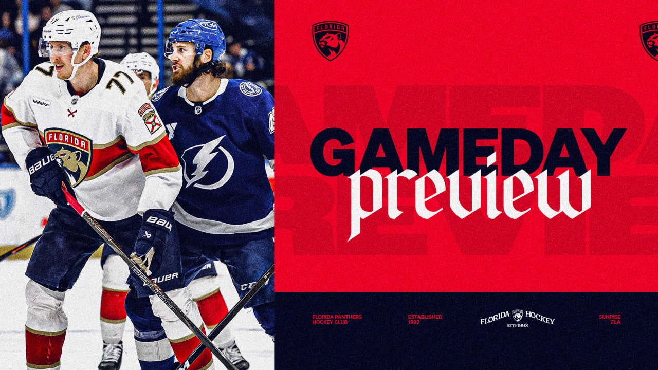 PREVIEW: Panthers face Lightning in final game before break | Florida Panthers
